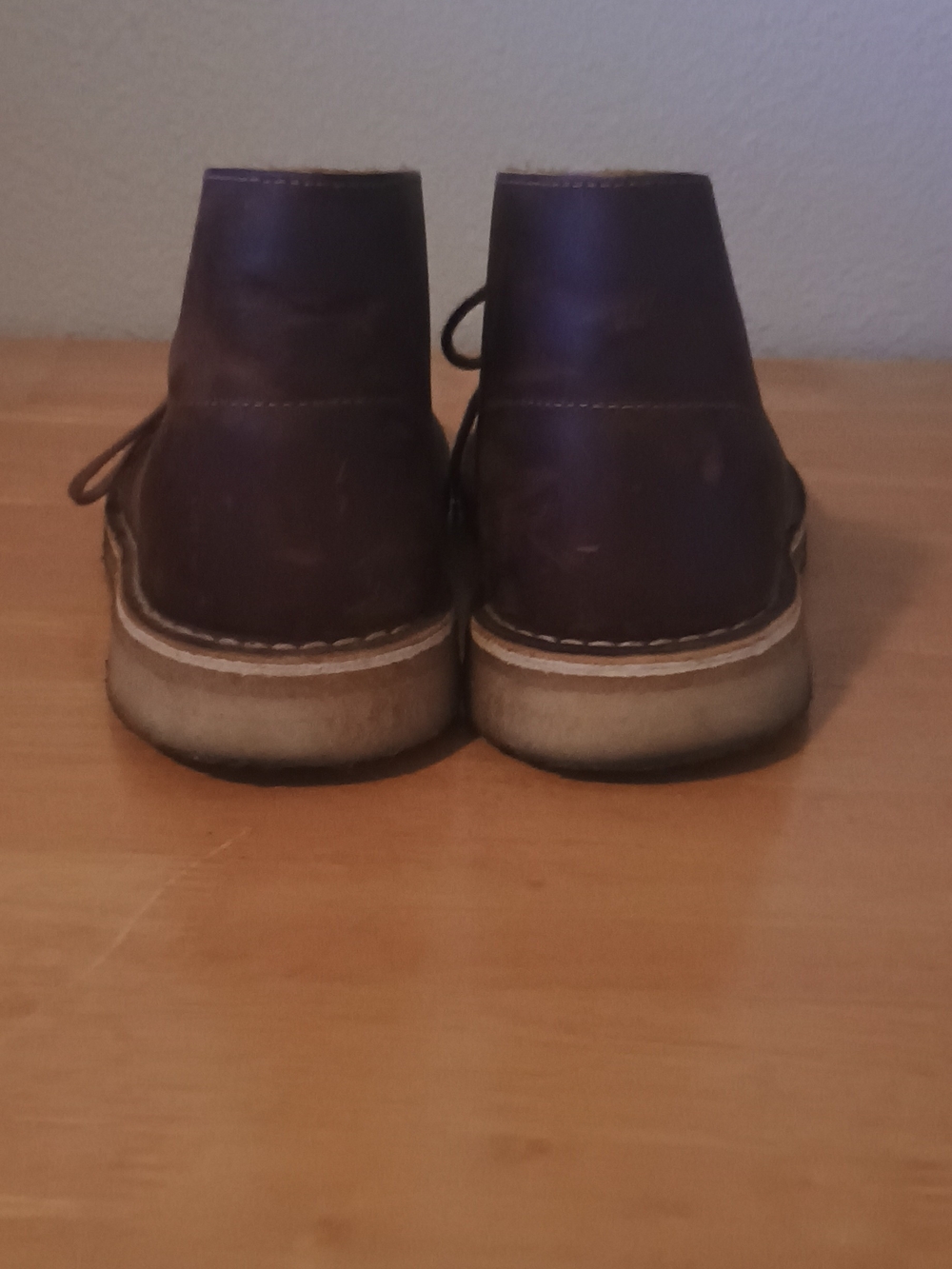 Clarks Brown Leather Chukka Boots - Picture 4 of 8